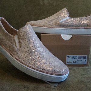 UGG - ADLEY PERF STARDUST SLIP-UP  "NEW IN BOX"